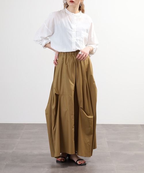 EGLANTINE(エグランティーヌ)の「EGLANTINE ロングスカート(スカート・レディース・キャメル/ブラック/カーキ・38)」の13枚目の写真