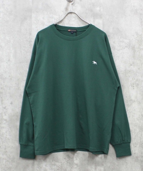POLOCHAMPS(ポロチャンプス)の「POLOCHAMPS ポロチャンプスオーバーサイズ ロンT(PL44-100)(Tシャツ/カットソー・メンズ・ダークグリーン/杢グレー/オフホワイト/ブラック/チャコールグレー/ネイビー・XL/M/L)」の6枚目の写真