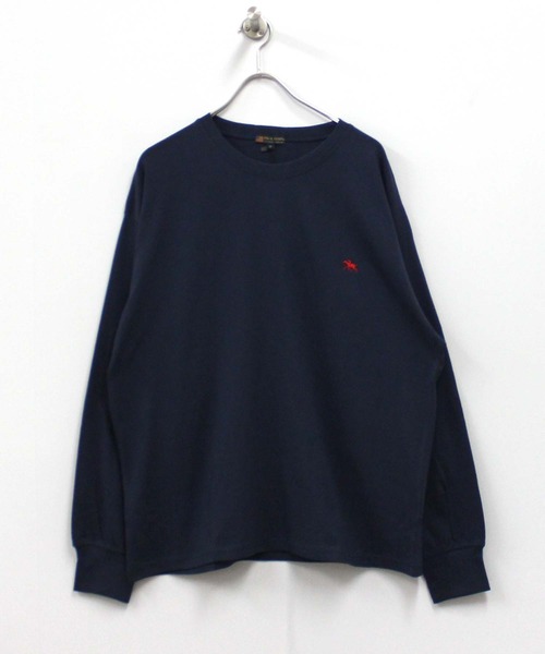 POLOCHAMPS(ポロチャンプス)の「POLOCHAMPS ポロチャンプスオーバーサイズ ロンT(PL44-100)(Tシャツ/カットソー・メンズ・ダークグリーン/杢グレー/オフホワイト/ブラック/チャコールグレー/ネイビー・XL/M/L)」の10枚目の写真