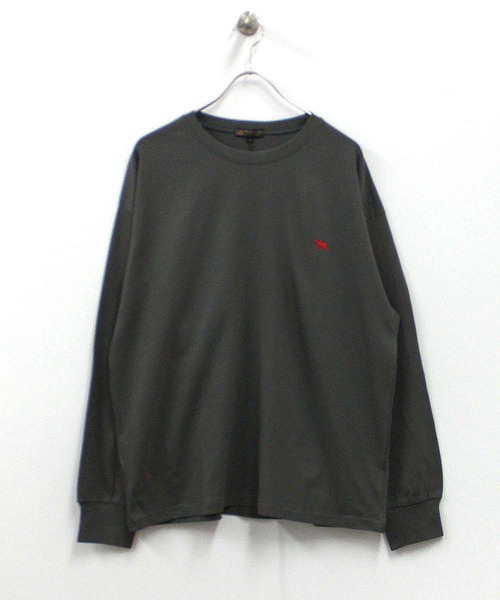 POLOCHAMPS(ポロチャンプス)の「POLOCHAMPS ポロチャンプスオーバーサイズ ロンT(PL44-100)(Tシャツ/カットソー・メンズ・ダークグリーン/杢グレー/オフホワイト/ブラック/チャコールグレー/ネイビー・XL/M/L)」の11枚目の写真