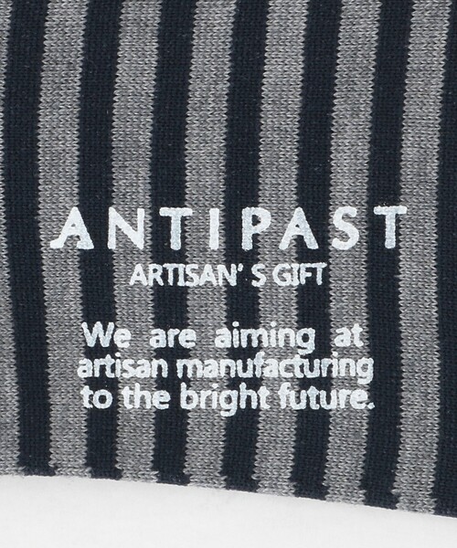 ANTIPAST(アンティパスト)の「<ANTIPAST>カラーボーダー ソックス(ソックス/靴下・メンズ・グレー系/ホワイト/ブラック/ベージュ・FREE)」の5枚目の写真