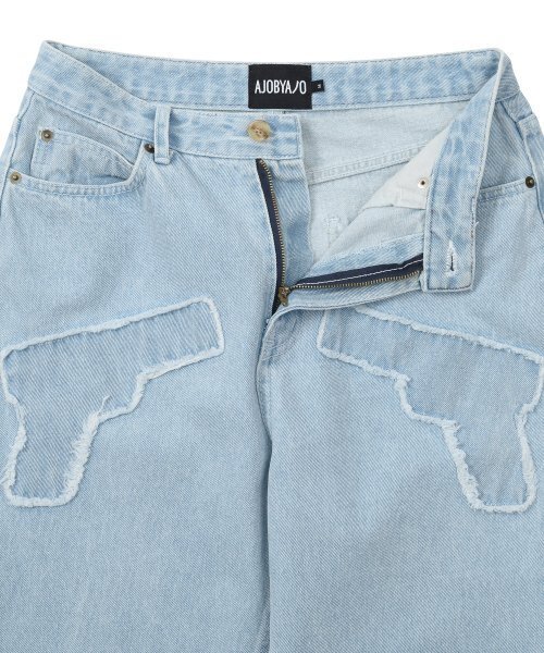 AJOBYAJO（アジョバイアジョ）の「Gun Washed Jeans [Sky Blue]（デニムパンツ・レディース・その他・LARGE/MEDIUM）」の2枚目の写真