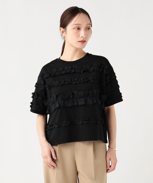 BEAMS HEART(ビームスハート)の「フル フリル Tシャツ(Tシャツ/カットソー・レディース・ブラック/ブラウン/オフホワイト・FREE)」の16枚目の写真