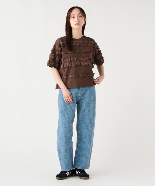 BEAMS HEART(ビームスハート)の「フル フリル Tシャツ(Tシャツ/カットソー・レディース・ブラック/ブラウン/オフホワイト・FREE)」の19枚目の写真