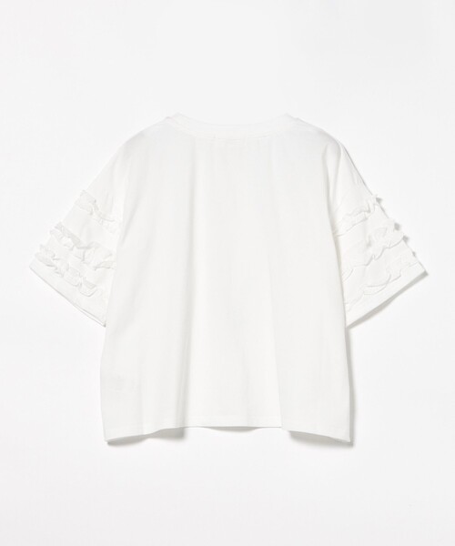 BEAMS HEART(ビームスハート)の「フル フリル Tシャツ(Tシャツ/カットソー・レディース・ブラック/ブラウン/オフホワイト・FREE)」の4枚目の写真
