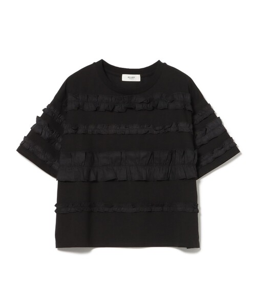 BEAMS HEART(ビームスハート)の「フル フリル Tシャツ(Tシャツ/カットソー・レディース・ブラック/ブラウン/オフホワイト・FREE)」の7枚目の写真