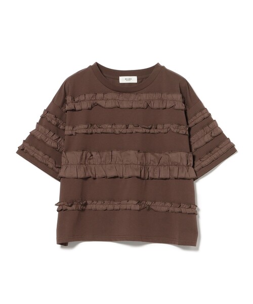 BEAMS HEART(ビームスハート)の「フル フリル Tシャツ(Tシャツ/カットソー・レディース・ブラック/ブラウン/オフホワイト・FREE)」の10枚目の写真
