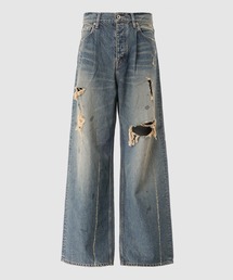 DAIRIKU（ダイリク）の「”Flower” Cross Embroidery Slim Denim Pants