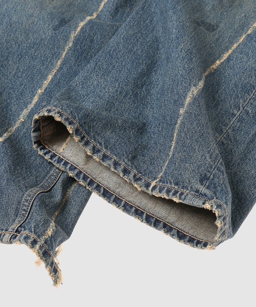 DAIRIKU(ダイリク)の「80Year Damage Wide Denim Pants(デニムパンツ・メンズ・インディゴブルー・29(M)/31(L))」の8枚目の写真