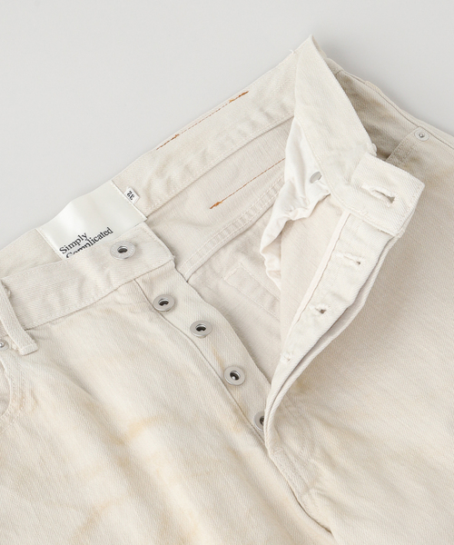 SimplyComplicated（シンプリーコンプリケイテッド）の「SimplyComplicated / シンプリーコンプリケイテッド BF SELVEDGE JEAN（デニムパンツ・メンズ・ベージュ・32/30/28）」の3枚目の写真