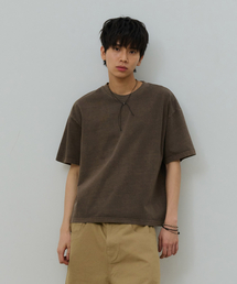 DESIRED（デシレッド）の「ピグメントクロップ半袖Tシャツ-FBSK5803D08（Tシャツ/カットソー）」