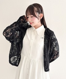 F i.n.t（フィント）の「フラワーレースZIPパーカー/fint フィント（パーカー）」