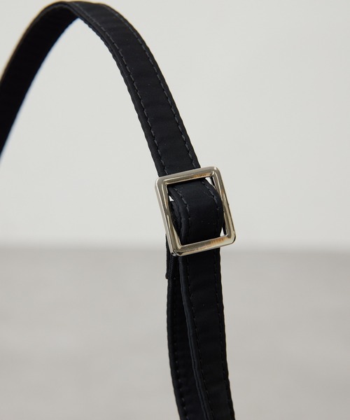 COLLAGE GALLARDAGALANTE（コラージュガリャルダガランテ）の「軽量180g×強撥水ボックスショルダーバッグ/インフルエンサーコラボアイテム（ショルダーバッグ・レディース・ブラック系その他/アイボリー/ブラック・FREE）」の12枚目の写真