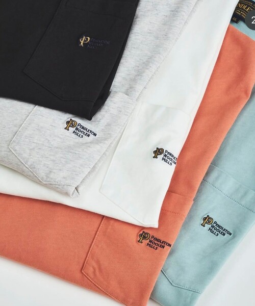 PENDLETON(ペンドルトン)の「【PENDLETON/ペンドルトン】Logo EMB Pocket Tee(Tシャツ/カットソー・メンズ・アイボリー/ブラック/ミント/オフホワイト・M/L)」の6枚目の写真