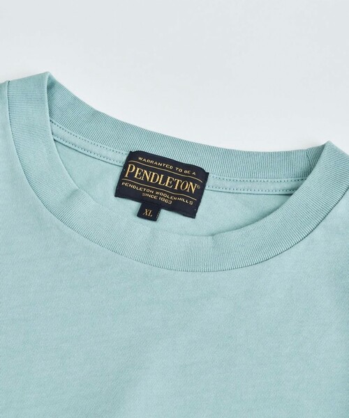 PENDLETON(ペンドルトン)の「【PENDLETON/ペンドルトン】Logo EMB Pocket Tee(Tシャツ/カットソー・メンズ・アイボリー/ブラック/ミント/オフホワイト・M/L)」の8枚目の写真