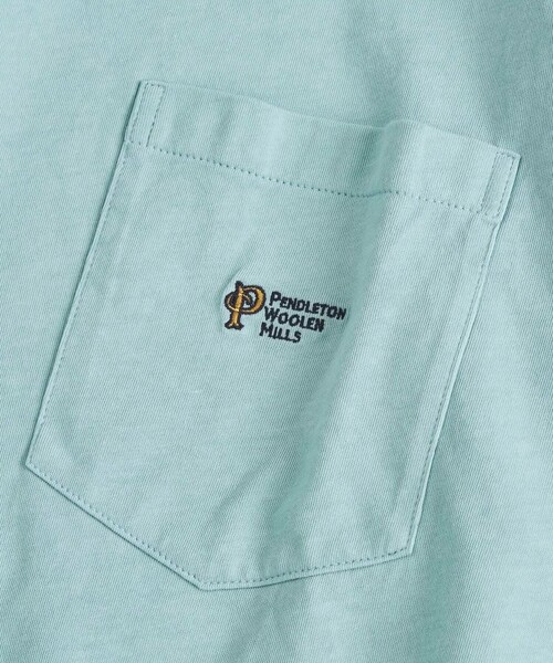 PENDLETON(ペンドルトン)の「【PENDLETON/ペンドルトン】Logo EMB Pocket Tee(Tシャツ/カットソー・メンズ・アイボリー/ブラック/ミント/オフホワイト・M/L)」の9枚目の写真