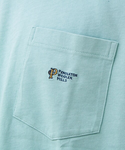 PENDLETON(ペンドルトン)の「【PENDLETON/ペンドルトン】Logo EMB Pocket Tee(Tシャツ/カットソー・メンズ・アイボリー/ブラック/ミント/オフホワイト・M/L)」の16枚目の写真