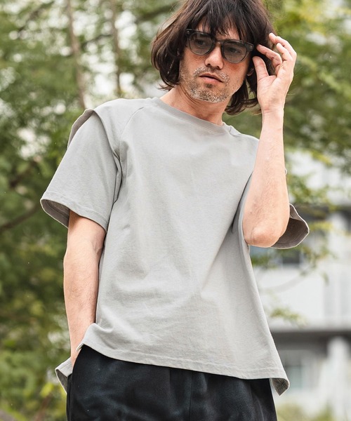 セール】mt10481- フェイクレイヤードTシャツ（Tシャツ/カットソー