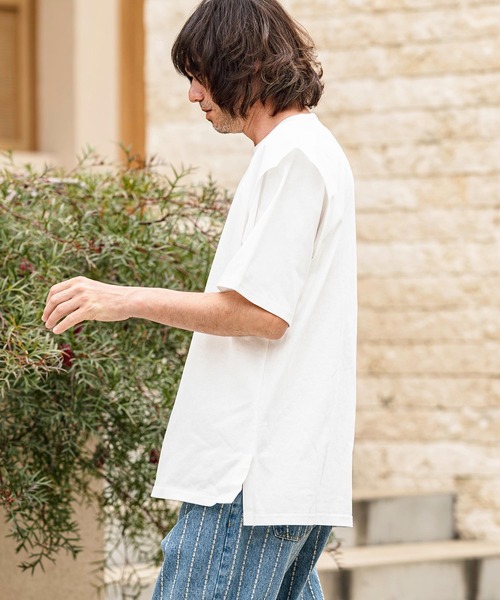 CAMBIO(カンビオ)の「mt10481- フェイクレイヤードTシャツ(Tシャツ/カットソー・メンズ・グレー/ホワイト/ブラック・XL/L/M)」の11枚目の写真