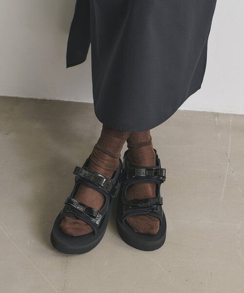 suicoke(スイコック)の「【別注】<SUICOKE>WAS リボン サンダル(サンダル・レディース・ブラック・4/5/6/7)」の8枚目の写真
