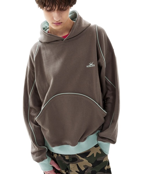 SUNLOVE（サンラブ）の「Crescent Hoodie（パーカー・レディース・チャコール/アイボリー/ブラウン系その他・S/M/L/XL）」の3枚目の写真