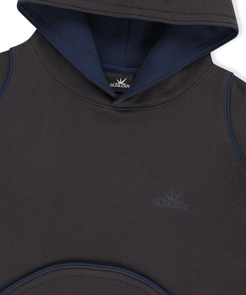 SUNLOVE（サンラブ）の「Crescent Hoodie（パーカー・レディース・チャコール/アイボリー/ブラウン系その他・S/M/L/XL）」の10枚目の写真