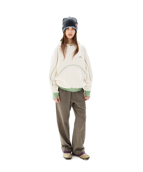 SUNLOVE（サンラブ）の「Crescent Hoodie（パーカー・レディース・チャコール/アイボリー/ブラウン系その他・S/M/L/XL）」の8枚目の写真
