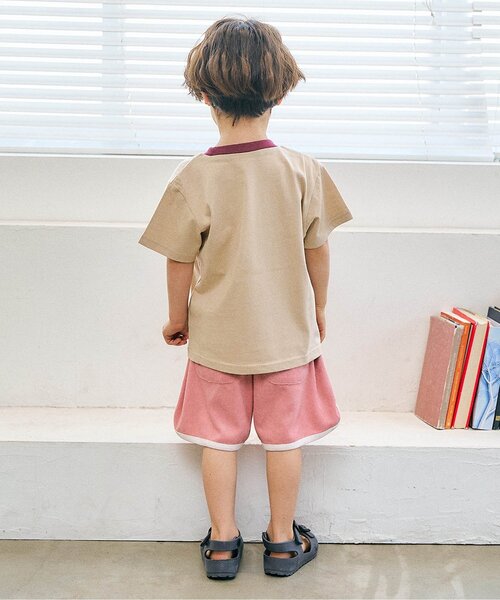 apres les cours(アプレレクール)の「バラエティかぎ針モチーフ半袖Tシャツ(Tシャツ/カットソー・キッズ・ベージュ/その他2/チャコール/ドット/レッド・80/90/100/110/120/130/140)」の12枚目の写真