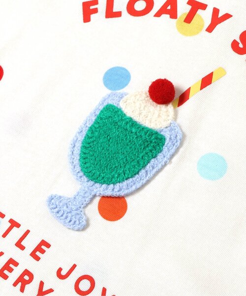 apres les cours(アプレレクール)の「バラエティかぎ針モチーフ半袖Tシャツ(Tシャツ/カットソー・キッズ・ベージュ/その他2/チャコール/ドット/レッド・80/90/100/110/120/130/140)」の15枚目の写真