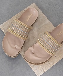 【ITALIAN SHOEMAKERS】トゥリングフラットサンダル(962335)