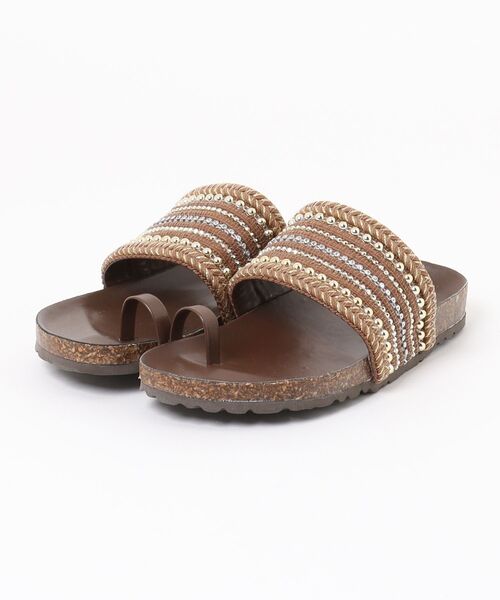 ITALIAN SHOEMAKERS(イタリアンシューメーカー)の「【ITALIAN SHOEMAKERS】トゥリングフラットサンダル(962335)(サンダル・レディース・ブラウン/ベージュ/ブラック・36/35/37/39/38)」の10枚目の写真