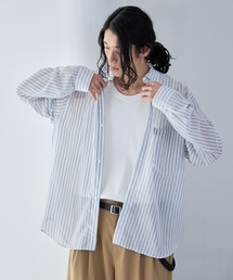 Sheer Stripe Shirt / シアーストライプシャツ