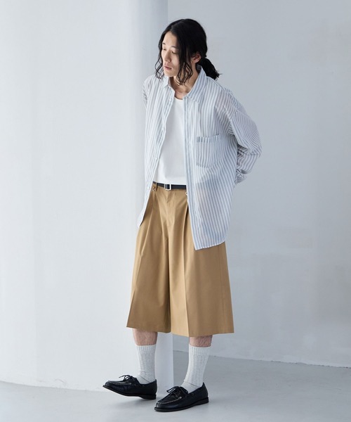 RAGEBLUE(レイジブルー)の「Sheer Stripe Shirt / シアーストライプシャツ(シャツ/ブラウス・メンズ・その他5/ライトブルー・MEDIUM/LARGE)」の4枚目の写真