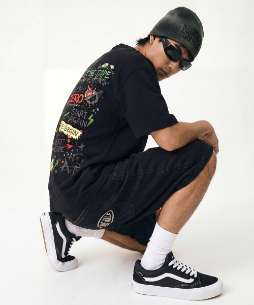 ARTISTWEAR（アーティストウェア）の「[ATW] ネクストシーン 半袖Tシャツ - 2COLOR（Tシャツ/カットソー・レディース・ホワイト/ブラック・LARGE/X-LARGE/XX-LARGE/XXXX-LARGE/SMALL/MEDIUM）」の4枚目の写真