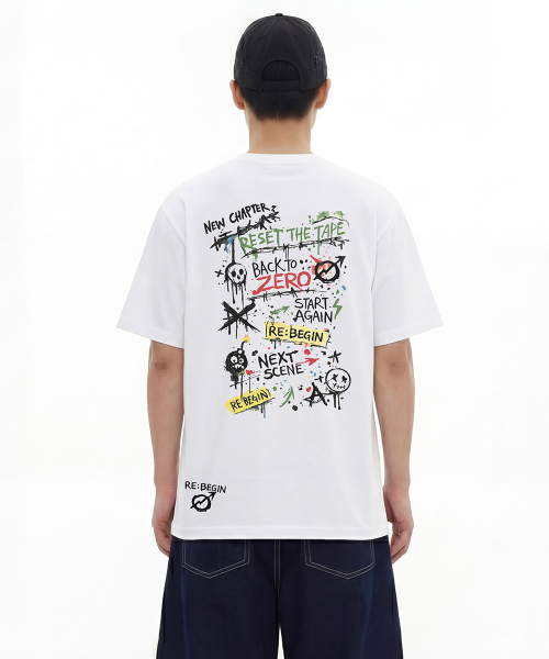 ARTISTWEAR（アーティストウェア）の「[ATW] ネクストシーン 半袖Tシャツ - 2COLOR（Tシャツ/カットソー・レディース・ホワイト/ブラック・LARGE/X-LARGE/XX-LARGE/XXXX-LARGE/SMALL/MEDIUM）」の5枚目の写真