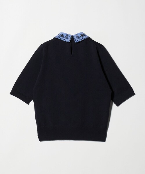 UNITED ARROWS（ユナイテッドアローズ）の「レディー フラワー ビジュー ニット（ニット/セーター・レディース・ネイビー/ブラック/ダークグレー・FREE）」の11枚目の写真