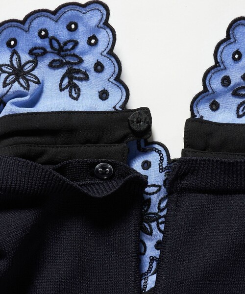 UNITED ARROWS（ユナイテッドアローズ）の「レディー フラワー ビジュー ニット（ニット/セーター・レディース・ネイビー/ブラック/ダークグレー・FREE）」の20枚目の写真