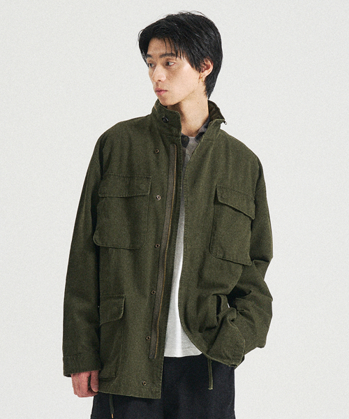 SLOWACID（スローアシッド）の「ノマド M-65 コットンフィールドジャケット [カーキ]（ミリタリージャケット・レディース・その他・MEDIUM/LARGE/SMALL）」の2枚目の写真