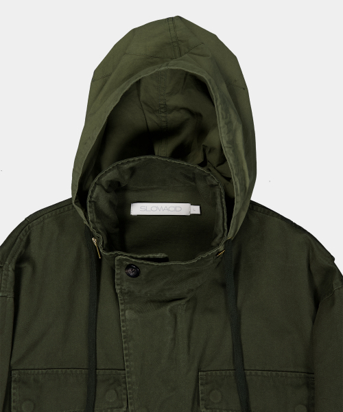 SLOWACID（スローアシッド）の「ノマド M-65 コットンフィールドジャケット [カーキ]（ミリタリージャケット・レディース・その他・MEDIUM/LARGE/SMALL）」の9枚目の写真