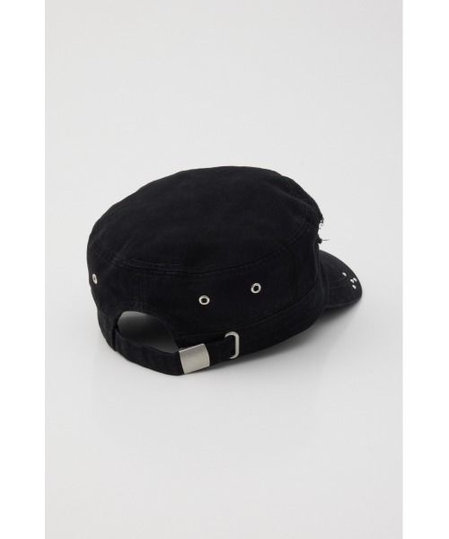 SLY(スライ)の「EYELET MILITARY CAP アイレットミリタリーキャップ 春服 夏服(キャップ・レディース・ブラック/カーキ・FREE)」の6枚目の写真
