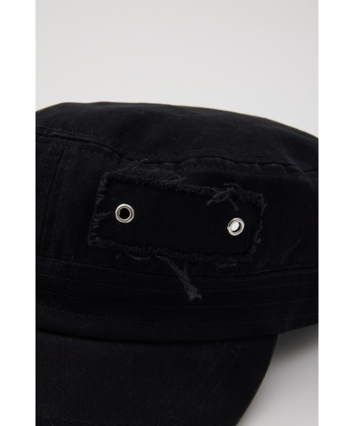 SLY(スライ)の「EYELET MILITARY CAP アイレットミリタリーキャップ 春服 夏服(キャップ・レディース・ブラック/カーキ・FREE)」の8枚目の写真