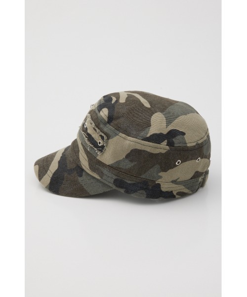 SLY(スライ)の「EYELET MILITARY CAP アイレットミリタリーキャップ 春服 夏服(キャップ・レディース・ブラック/カーキ・FREE)」の12枚目の写真