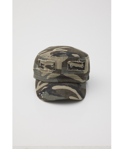 SLY(スライ)の「EYELET MILITARY CAP アイレットミリタリーキャップ 春服 夏服(キャップ・レディース・ブラック/カーキ・FREE)」の13枚目の写真