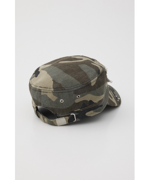 SLY(スライ)の「EYELET MILITARY CAP アイレットミリタリーキャップ 春服 夏服(キャップ・レディース・ブラック/カーキ・FREE)」の15枚目の写真