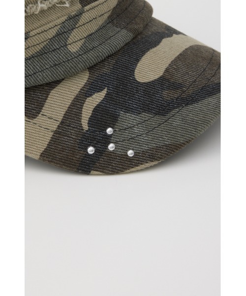 SLY(スライ)の「EYELET MILITARY CAP アイレットミリタリーキャップ 春服 夏服(キャップ・レディース・ブラック/カーキ・FREE)」の18枚目の写真