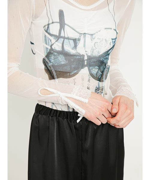 SORIN(ソリン )の「Bra Printed Bodysuit/ブラプリント ボディスーツ(Tシャツ/カットソー・レディース・ホワイト・38)」の8枚目の写真