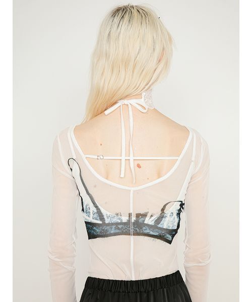 SORIN(ソリン )の「Bra Printed Bodysuit/ブラプリント ボディスーツ(Tシャツ/カットソー・レディース・ホワイト・38)」の10枚目の写真