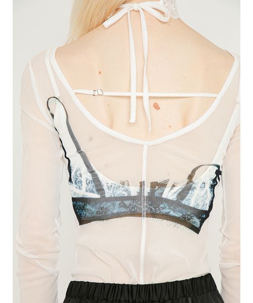 SORIN(ソリン )の「Bra Printed Bodysuit/ブラプリント ボディスーツ(Tシャツ/カットソー・レディース・ホワイト・38)」の11枚目の写真
