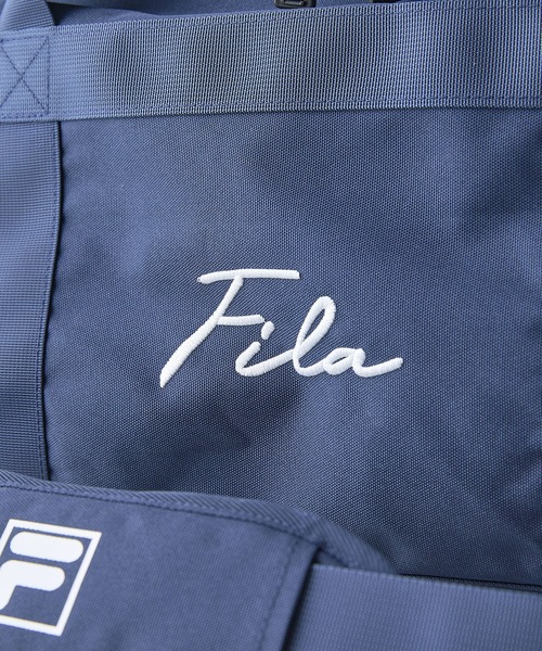 FILA(フィラ)の「【FILA/フィラ】【大容量47L 肩掛け、手持ち、リュックの3WAY仕様】3WAYボストンバッグ 修学旅行 林間学校 部活 旅行 出張 スクリプトロゴ(ボストンバッグ・メンズ・ネイビー/ブラック・FREE)」の5枚目の写真