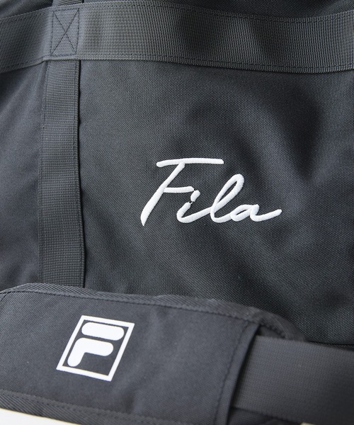 FILA(フィラ)の「【FILA/フィラ】【大容量47L 肩掛け、手持ち、リュックの3WAY仕様】3WAYボストンバッグ 修学旅行 林間学校 部活 旅行 出張 スクリプトロゴ(ボストンバッグ・メンズ・ネイビー/ブラック・FREE)」の15枚目の写真